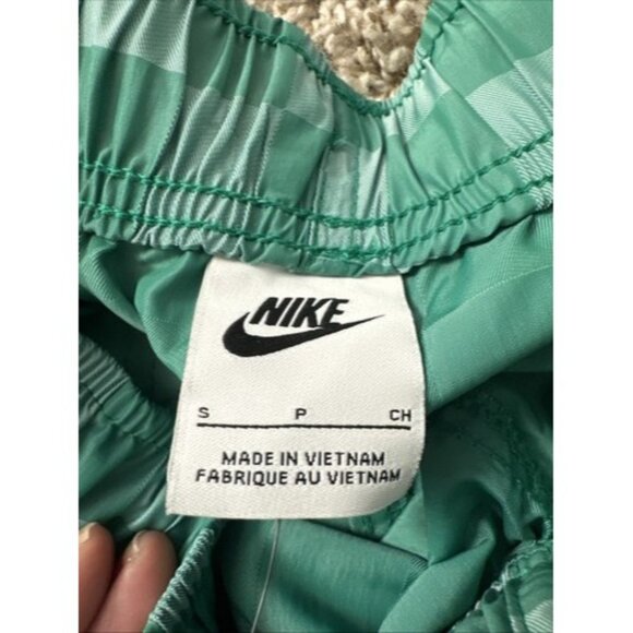 Nike Men's Club Flow Checkers Shorts Green Drawstring Size Small Active Pocket - Picture 9 of 14